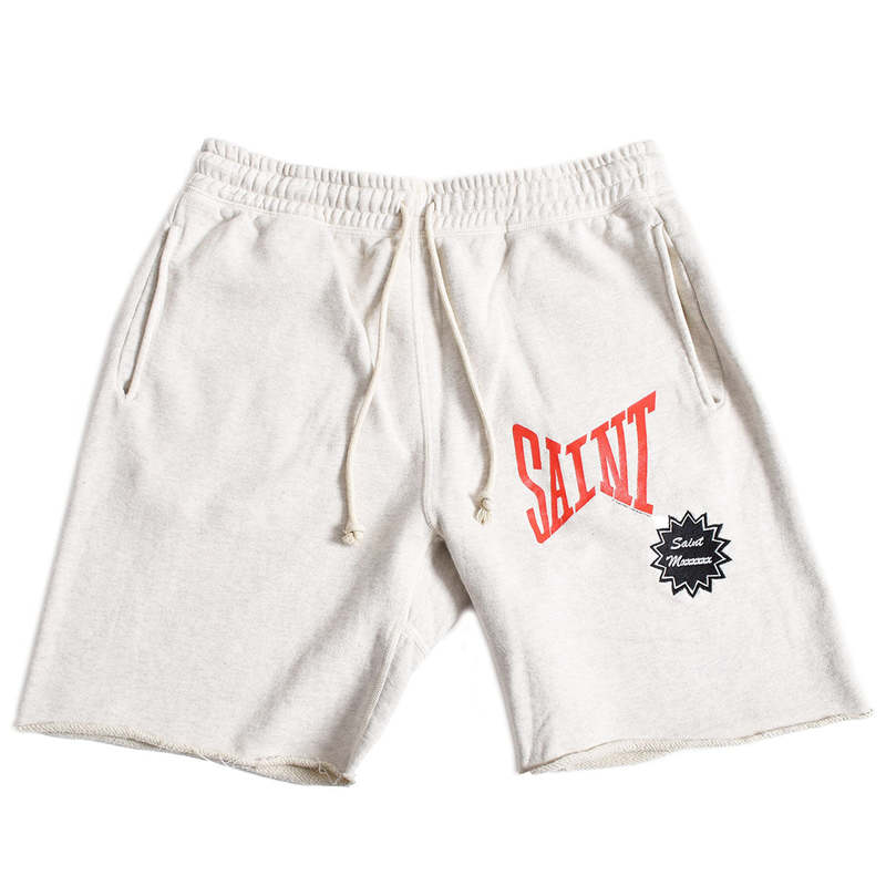 Saint Mxxxxxx Saint Logo Shorts - Grey | Garmentory