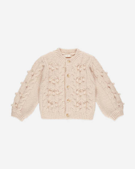 Kids Misha & Puff Scallop Cardigan - Midnight | Garmentory