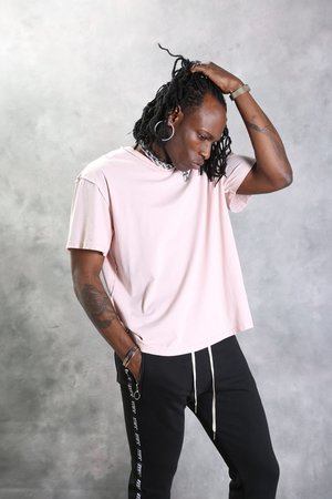 Mr. Completely Short Sleeve Boxy T - Dusty Pink Mr. Completely Short Sleeve Boxy T - Dusty Pink