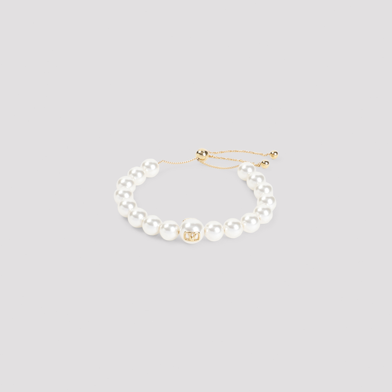 【Valentino】VLOGO PEARL BRACELET◆6W2J0G16QVS VLogo Pearl Bracelet - Valentino - | WE IN STYLE