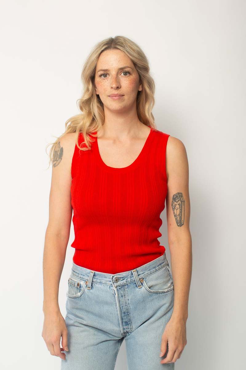 Atelier Delphine Pointelle Relaxed Tank