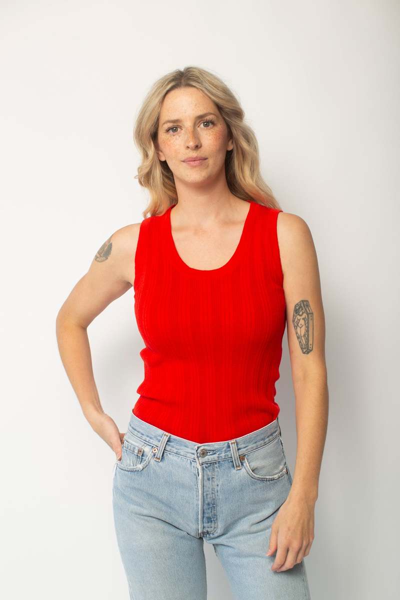 Atelier Delphine Pointelle Relaxed Tank