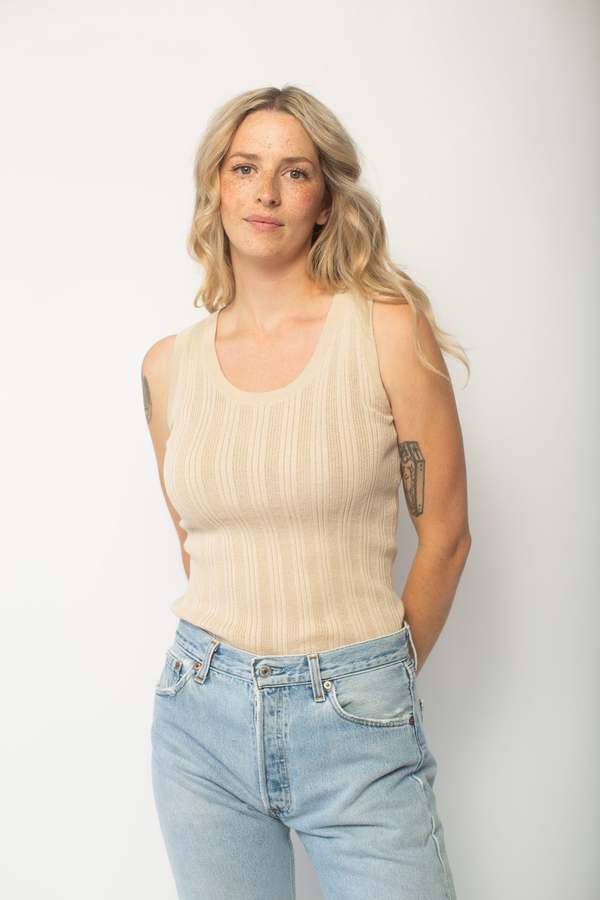 Atelier Delphine Pointelle Relaxed Tank