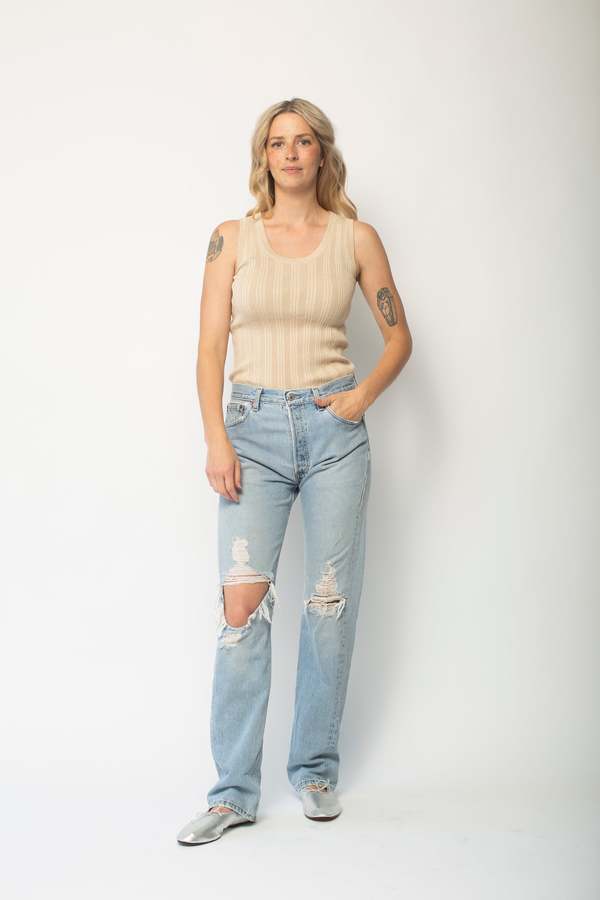 Atelier Delphine Pointelle Relaxed Tank