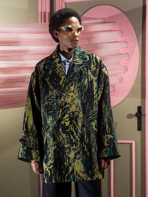 Henrik Vibskov Dimout Coat - Shadow Bouquet | Garmentory