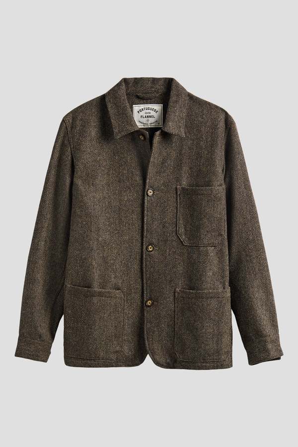 Portuguese Flannel Labura Herringbone Jacket Portuguese Flannel Labura Herringbone Jacket