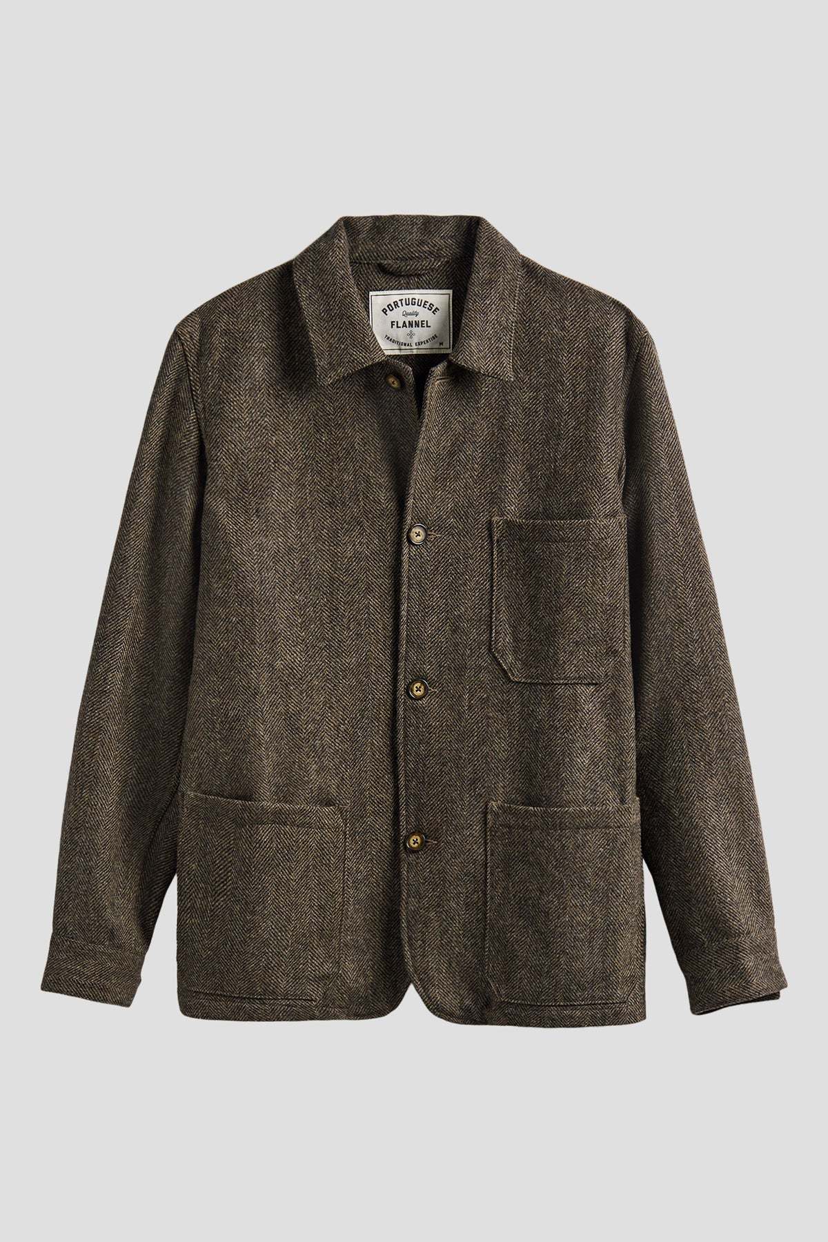 Portuguese Flannel Labura Herringbone Jacket - Image 1 of 2