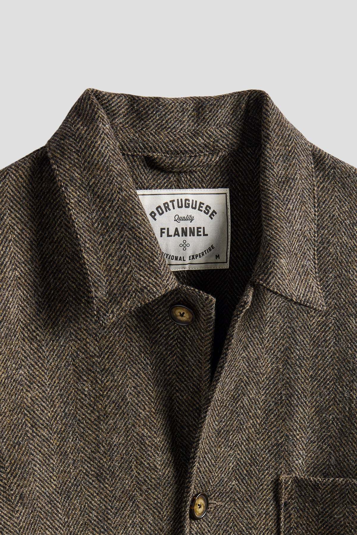 Portuguese Flannel Labura Herringbone Jacket - Image 2 of 2