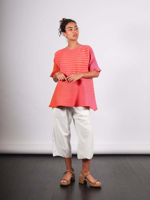 Pleats Please by Issey Miyake Bounce Knit Top - Pink | Garmentory