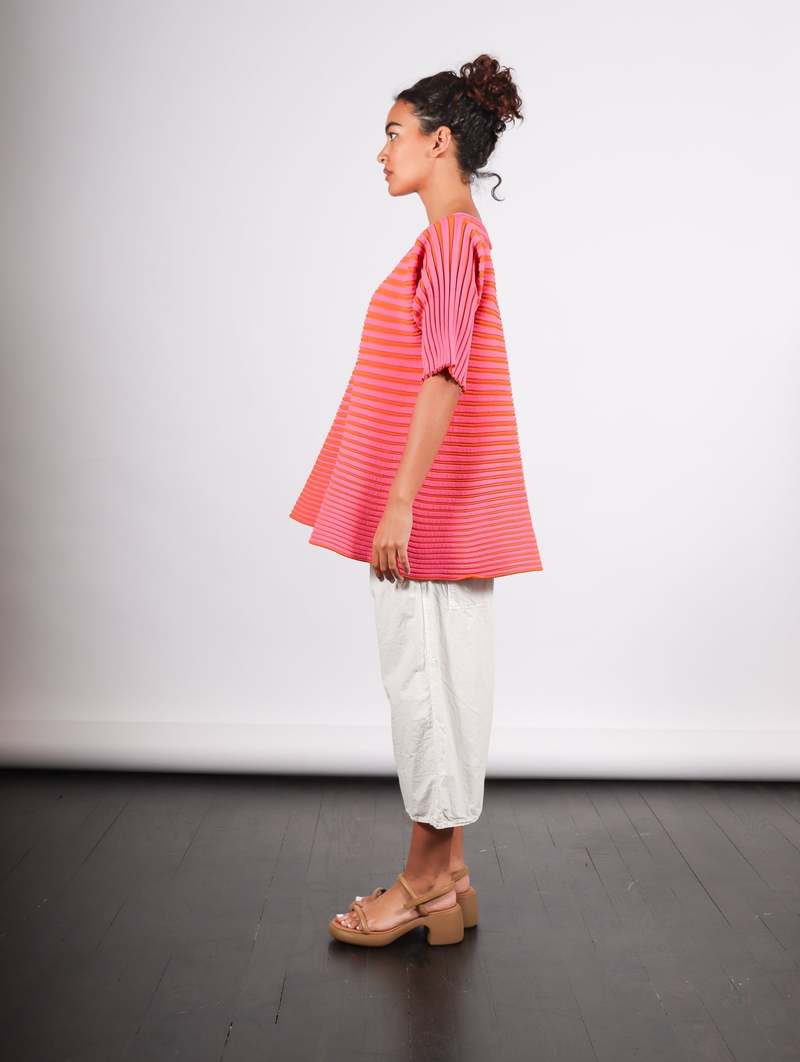 Pleats Please by Issey Miyake Bounce Knit Top - Pink | Garmentory