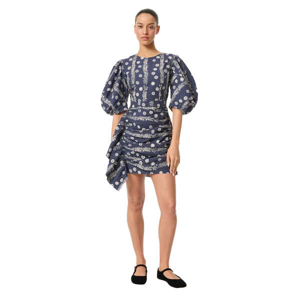 rhode resort pia dress RHODE Green Pia Puff Sleeve Dress Size 6