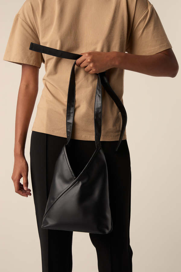 MM6 Maison Margiela Japanese calf leather tote - Black | Garmentory