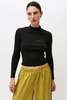 ECKHAUS LATTA Lapped Baby Turtleneck - Black - Thumbnail 6