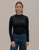 ECKHAUS LATTA Lapped Baby Turtleneck - Black - Thumbnail 8