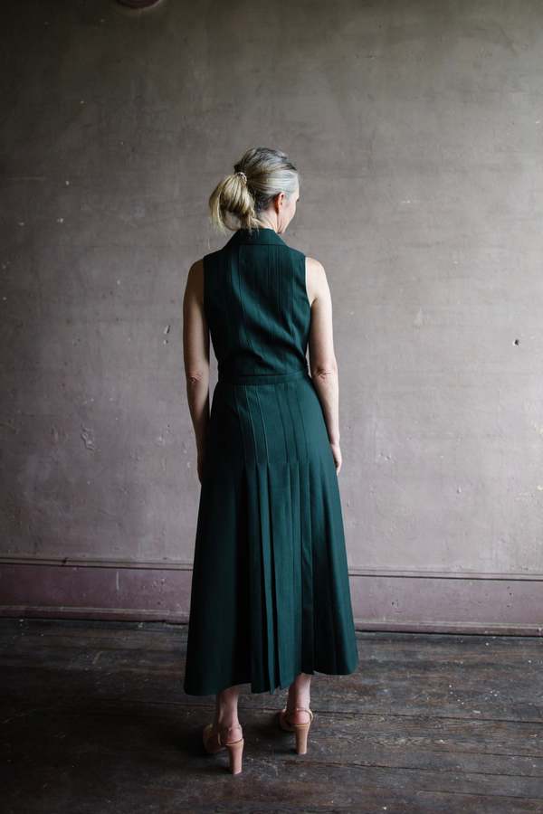livi midi dress Dark Green Livi Midi Dress | WHISTLES