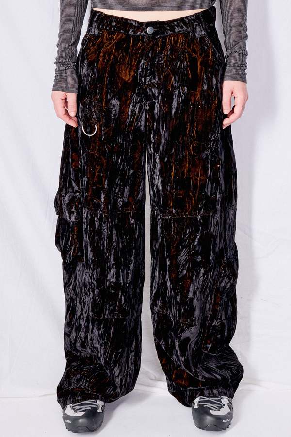 パンツ COLLINA STRADA VELVET PANT BLACK VELVET LAWN CARGO PANT | COLLINA STRADA – Collina Strada
