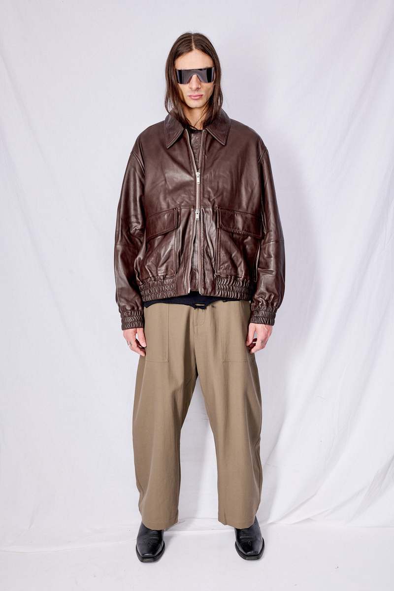ジャケット・アウター PLACE STUDIO Leather Jacket [Brown] Washed leather jacket – PLATEAU STUDIO