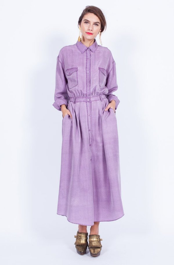 open lace back dress Gauge81 Womens Purple Naha Wrap-Front Silk Mini Dress Xs