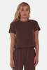 The Tile Club Nova Terry Tee - Brown - Thumbnail 1