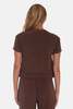 The Tile Club Nova Terry Tee - Brown - Thumbnail 3