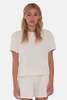 The Tile Club Nova Terry Tee - Ivory - Thumbnail 1