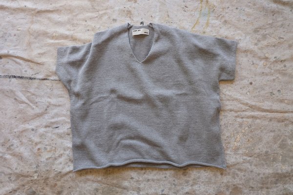 Evam Eva Japan Cotton Linen Grey Knit - Shell Evam Eva Japan Cotton Linen Grey Knit - Shell