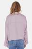 The Tile Club Laura Crop Satin Shirt - Mauve - Thumbnail 3