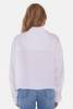 The Tile Club Laura Crop Satin Shirt - White - Thumbnail 3