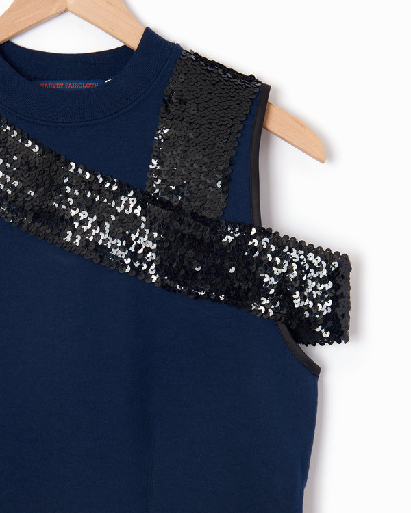 Harvey Faircloth Sweatshirt Top - Navy/Black Harvey Faircloth Sweatshirt Top - Navy/Black