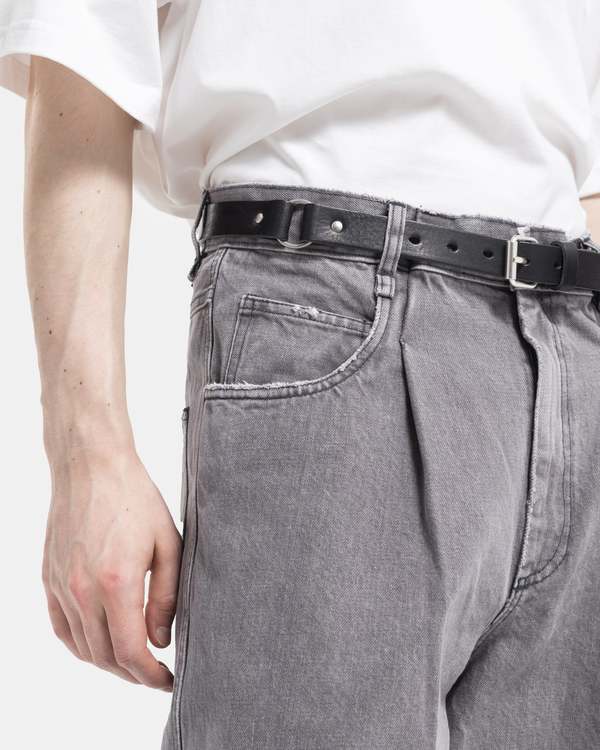 Our Legacy 2.5 CM Ring Belt - Grizzly Black | Garmentory