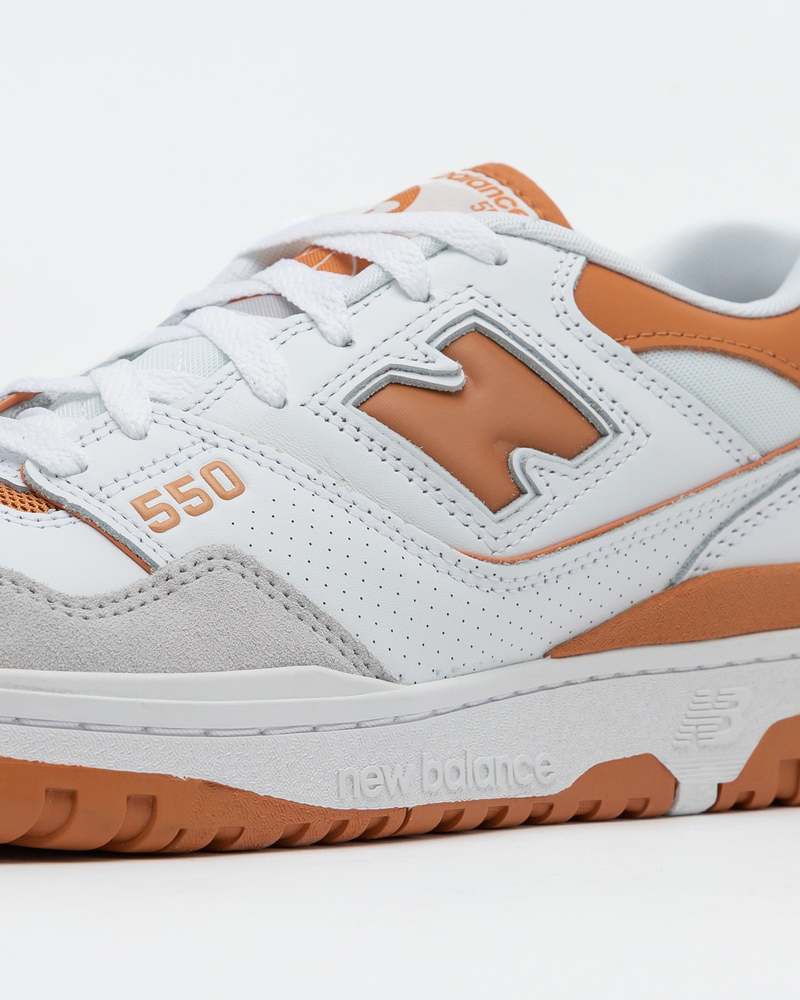 New Balance 550 Sneakers - White/Brown New Balance 550 Sneakers - White/Brown