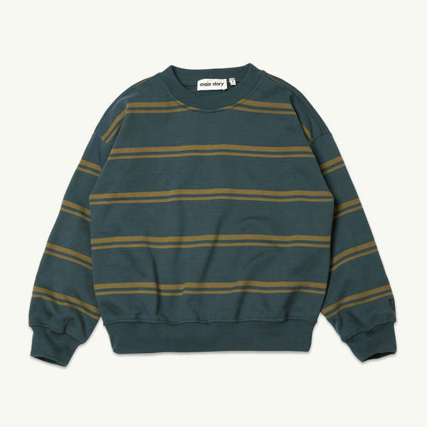 Kids Main Story Bubble Sweatshirt - Dark Shadow Stripe Kids Main Story Bubble Sweatshirt - Dark Shadow Stripe