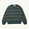 Kids Main Story Bubble Sweatshirt - Dark Shadow Stripe - Thumbnail 1