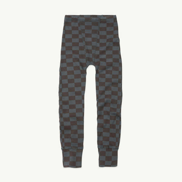 Kids Main Story Rib Legging - Plum Kitten Check