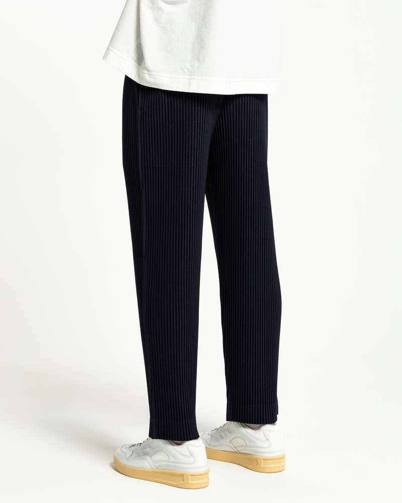 homme plisse パンツJF150 3 Issey Miyake Basic JF150 Pleated Trouser - Navy | Garmentory