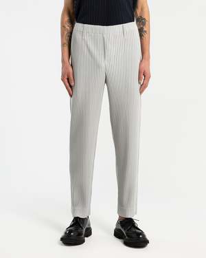 HOMME PLISSE ISSEY MIYAKE Basic Pleated Trouser - Light Grey