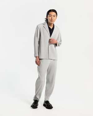 HOMME PLISSE ISSEY MIYAKE Basic Pleated Trouser - Light Grey