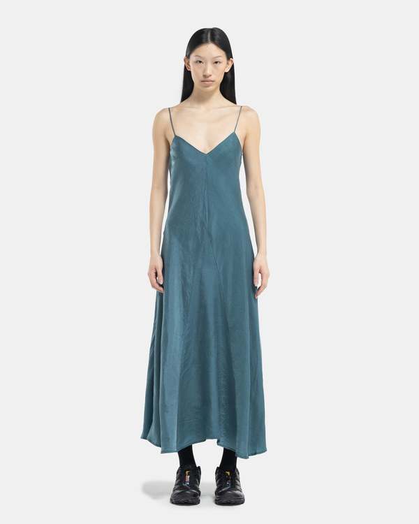 Song for the Mute Bias Slip Dress - Blue | Garmentory