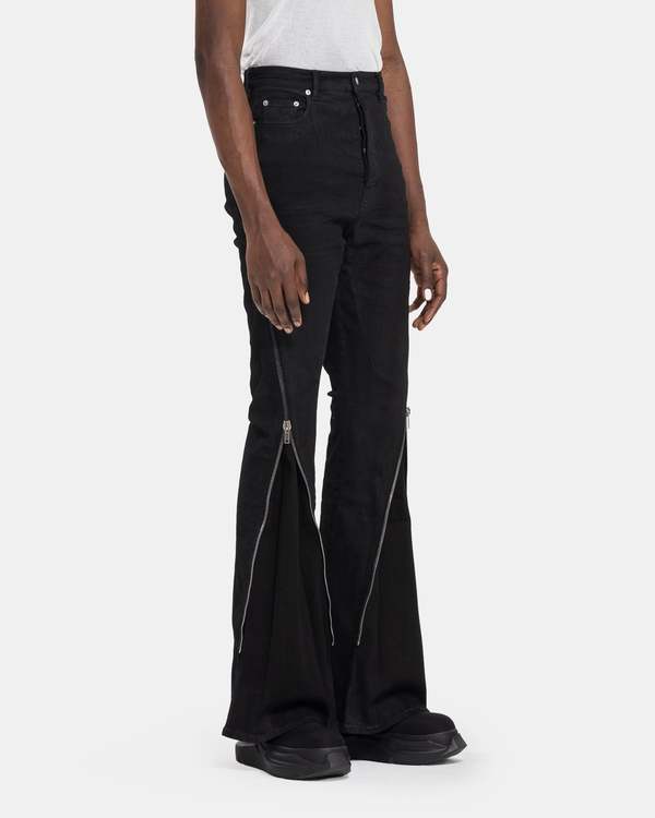 Rick Owens Bolan Banana Cut Pants - Black | Garmentory