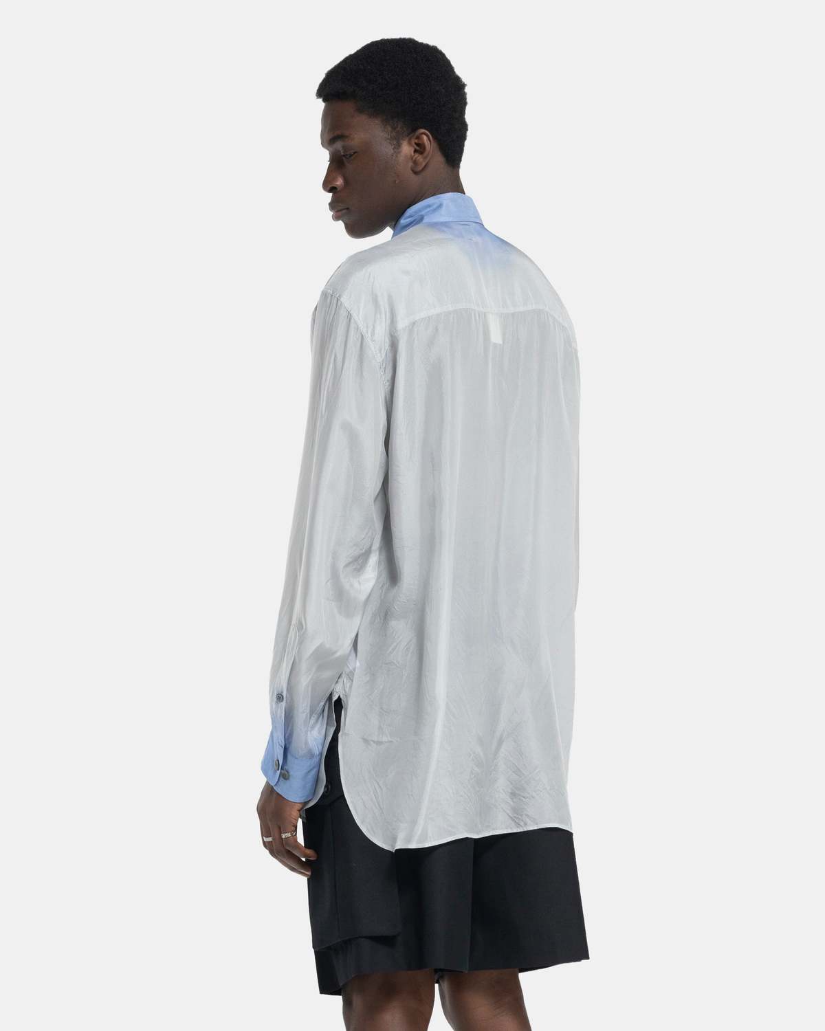 Dries Van Noten Calander Tris Shirt - Blue | Garmentory
