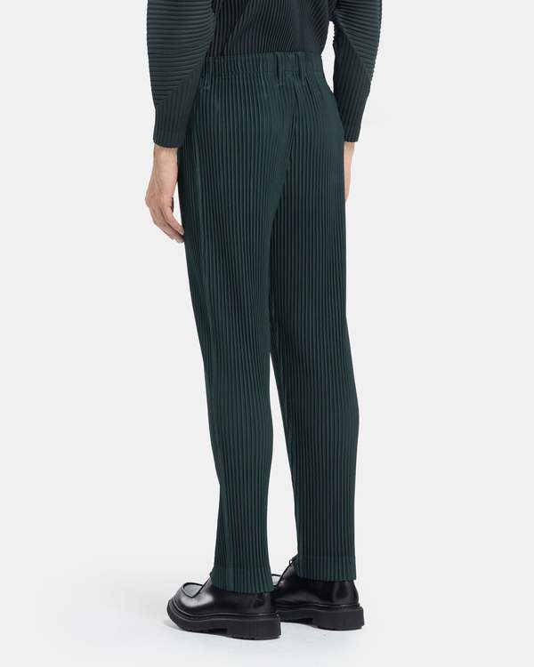 HOMME PLISSE ISSEY MIYAKE Color Pleated Pants - Deep Green