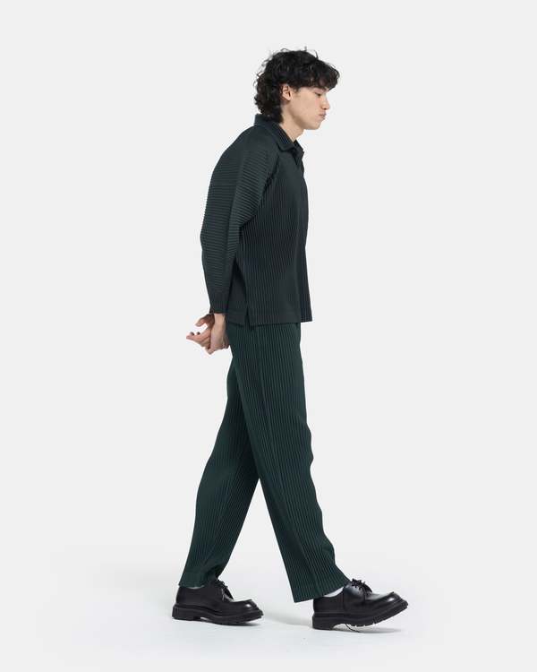 HOMME PLISSE ISSEY MIYAKE Color Pleated Pants - Deep Green