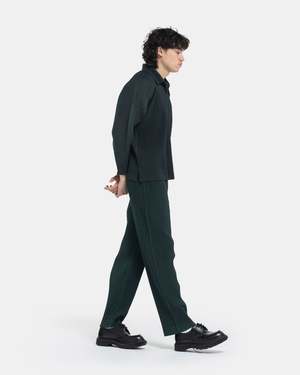 HOMME PLISSE ISSEY MIYAKE Color Pleated Pants - Deep Green