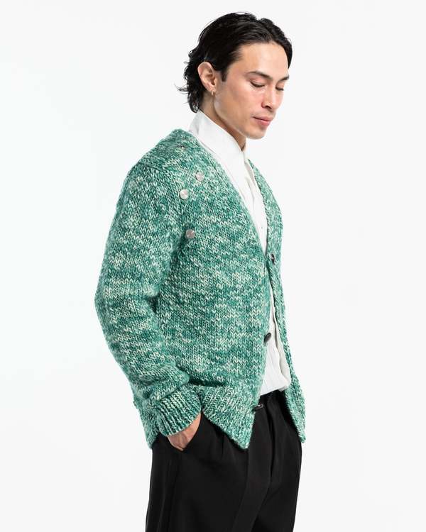 Namacheko Cyrus Cardigan - White Sprayed Gree | Garmentory