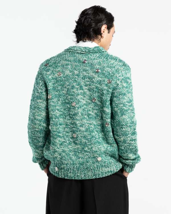 Namacheko Cyrus Cardigan - White Sprayed Gree | Garmentory
