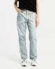 LUKEWARMPEOPLE Digital Print Straight Jeans - Blue - Thumbnail 1