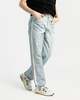 LUKEWARMPEOPLE Digital Print Straight Jeans - Blue - Thumbnail 2