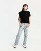 LUKEWARMPEOPLE Digital Print Straight Jeans - Blue - Thumbnail 4