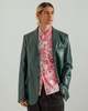 Marni Faux Leather Blazer - Emerald Green - Thumbnail 1