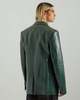 Marni Faux Leather Blazer - Emerald Green - Thumbnail 4